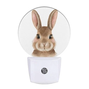 Easter Bunny Night Light Cute Cartoon Rabbit Animal Night Lights Plug into Wa... - Picture 1 of 6