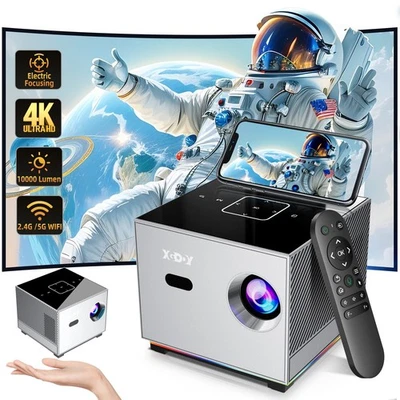 XGODY Mini Projektor 10000 Lumen Heimkino Beamer 1080P LCD WIFI6 Bluetooth HDMI - Bild 1 von 4