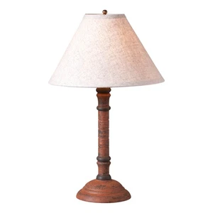 Irvin's Country Tinware Gatlin Lamp in Hartford Pumpkin with Shade - Picture 1 of 1