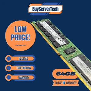 Samsung 64GB DDR4-3200 ECC RDIMM 2Rx4 PC4-25600R Server Memory M393A8G40AB2-CWE - Picture 1 of 2