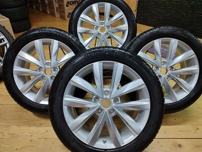 Original VW T6 18 Zoll Springfield Sommerräder + RDKS 7E0601025AC silber - Bild 1 von 4