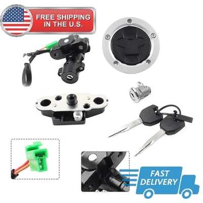 Juego de bloqueo interruptor de encendido tapa del tanque de gasolina combustible con llaves para Suzuki GSX250R 2018-2022 Foto 1 de 4
