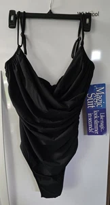 Magicsuit schwarz Damengröße 16 & Coverup-Rock Größe L - sieht in Sekundenschnelle schlanker aus! - Bild 1 von 12