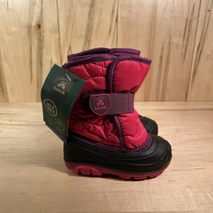 Stivali da neve impermeabili foderati in pelliccia sintetica Kamik Snowbug 3 nuovi per bambini taglia 7 C - Foto 1 di 7