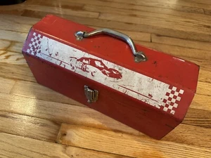 Vintage Red Small Toolbox Racing NASCAR 16" Car #14 - Picture 1 of 6