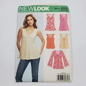 Vtg New Look Sewing Pattern UnCut 6702 Misses 6 Sizes in One Top Shirt Size 6-16 - Picture 1 of 6