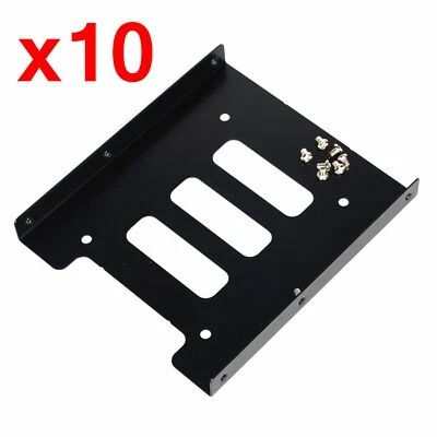 10X 2.5" to 3.5" Bay SSD Metal Hard Drive HDD Mounting Bracket Adapter Dock Tray - Image 1 of 4