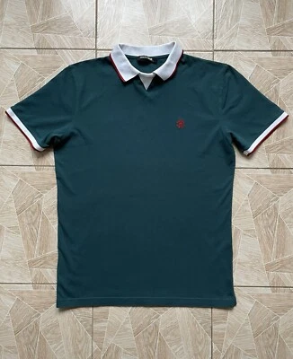 Luxury Rare Designer Roberto Cavalli Logo Polo Short Sleeve Tee XL - Image 1 of 4