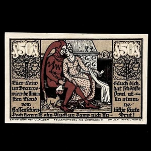 1921 Germany 50 Pfennig Braunschweig Notgeld Emergency Paper Money Old Banknote - Picture 1 of 2