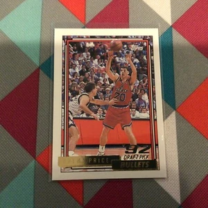 Brent Price #340 RC Bullets Wizards / Oklahoma 1992/93 topps NBA Gold Version - Picture 1 of 1