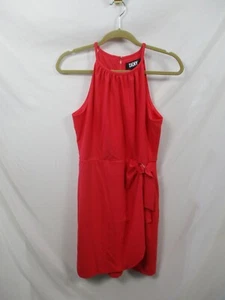 DKNY Dress Womens 6 Pink Blouson Sleeveless Round Neck Back Zip Polyester - Picture 1 of 10