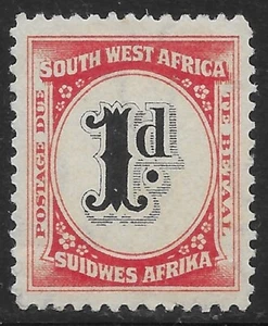 1931 SOUTH WEST AFRICA J87🔥POSTAGE DUE 🔥MvLH OG VF - Picture 1 of 2