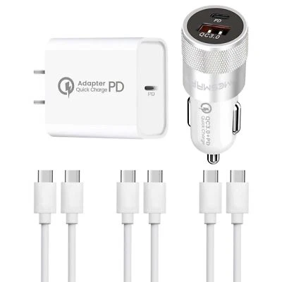 Lote de cables cargadores de pared USB C plegables rápidos USB C para Google Pixel 8A 7A 8 7 6 Pro 5 XL Foto 1 de 4