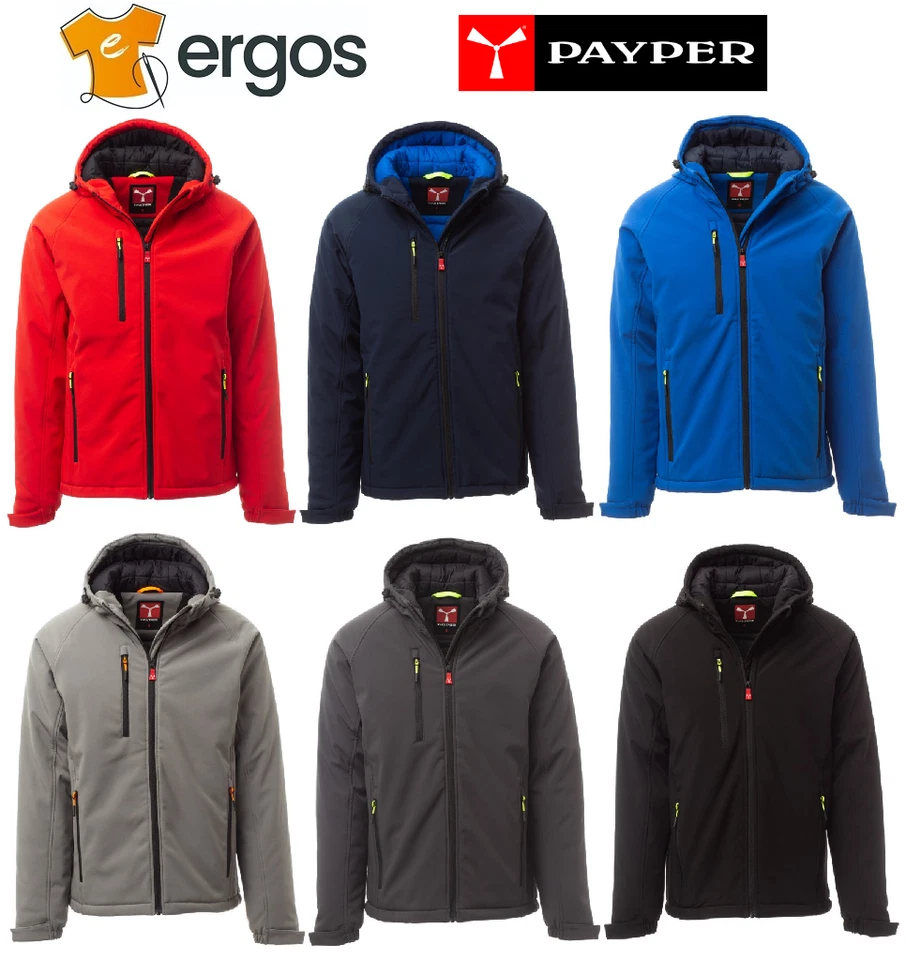 Payper GALE PAD Softshelljacke gefüttert wasserdicht Herren Jacke Kapuze - Bild 1 von 2