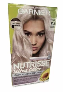 Garnier Nutrisse Hair Color Lightening Maximum Creme #PL2 ULTRA LIGHT PLATINUM - Picture 1 of 6