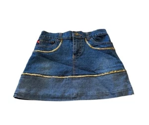 Red Enim Girls Flat Front Embellished Mini Skirt Sz 10/12 - Picture 1 of 4