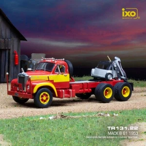 MACK B61 B 61 rosso giallo 1953 camion camion trattore TR131 IXO 1:43 - Foto 1 di 5