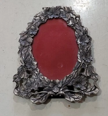 Rare Detailed Vintage Linco Pewter  Picture Frame 7” x 5.5” Foto 1 de 4