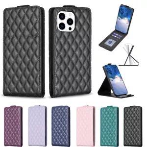 For iPhone 11 12 13 14 15 16 Pro Max XS XR Up And Down Small Fragrance Flip Case - Picture 1 of 13