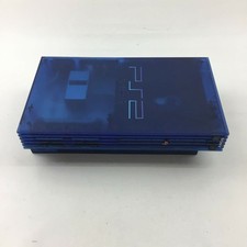 PS2 SCPH-37000 Ocean Blue Main Unit only no controller, no cable Japan Import
