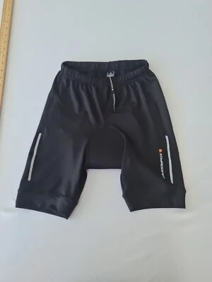 Mens Cycling Shorts Muddy Fox Elastic Waist Size M Black 1195 - Image 1 of 4