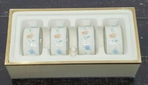 Lenox Giardino Provenzale Set 4 Anelli Tovaglioli in Porcellana Artigianali 6241764 Nuovi  - Foto 1 di 12