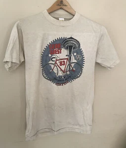 1983 Gear West Seattle Rally LAW League American Wheelman Bicycle Size M T-shirt - Picture 1 of 6
