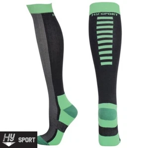 Ladies Riding Socks MINT GREEN HySPORT Dynamic Socks Technical & Functional - Picture 1 of 8
