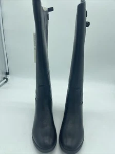Black Tall Riding Knee High Boots Amazon Essentials Women’s Size 6-5 - Picture 1 of 5