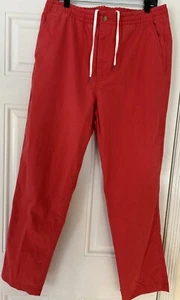 Polo Ralph Lauren Chino Pants Men XL Elastic Waist Drawstring Classic Fit Taper - Picture 1 of 13