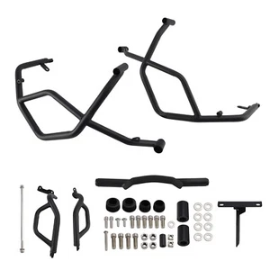 Engine Guard Crash Bar Frame Protector Bumper Black For Du Desertx 2022-24 23 T5 - Picture 1 of 12