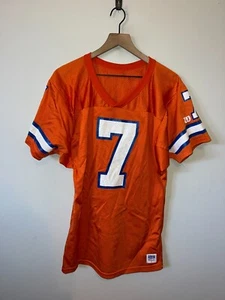 90s NFL Denver Broncos Wilson John Elway #7 Orange Jersey Football Medium 1990s - Picture 1 of 11