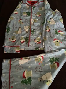 Star Wars Mandalorian Baby Yoda 2pc Set Bovs Medium M (8/10) Pajamas pjs Holiday - Picture 1 of 6
