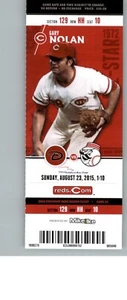 Arizona Diamondbacks vs Cincinnati Reds 8/23/2015 Full Ticket - Gary Nolan - Picture 1 of 2