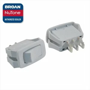 Paquete de 2 interruptores blanco genuino Broan Nutone S97016971 40000 52000 - Imagen 1 de 3