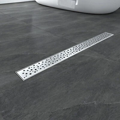 OCEAN ITALY Canaletta di scarico doccia acciaio inox con sifone antiodore Bolle design