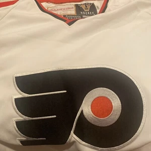 Camiseta deportiva de hockey Mitchell Ness Philadelphia Flyers auténtica 73-74 retro 60 - Imagen 1 de 7