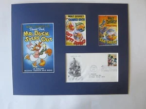 Walt Disney's Donald Duck & First Day Cover of Stamp of his own stamp - Picture 1 of 2