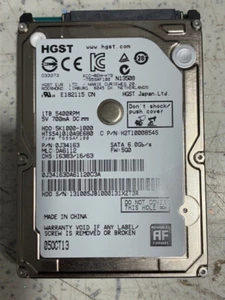 Disque dur SATA pour ordinateur portable HGST 1 To (1000 Go) 2,5" 5K1000-1000 - Photo 1/1