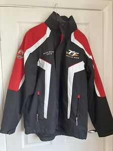Isle Of Man TT Road Races 2013 Hooded Coat Jacket Mens Size L