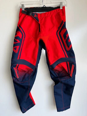 NEW ANSWER Red/Blue Off Road BMX MotoCross Pants Youth Size Y28 - Image 1 of 4