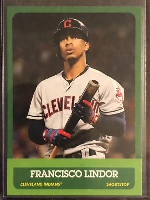 2018 Topps Throwback Thursday TBT #182 Francisco Lindor Cleveland Indians - Image 1 of 2