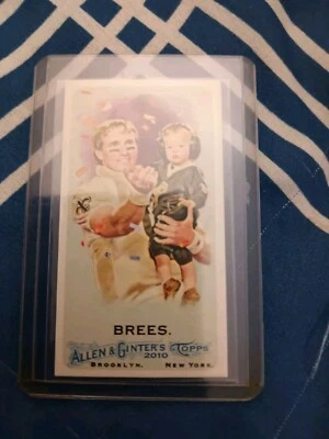  2010 Topps Allen And Ginter NO NUMBER  DREW BREES Mini RC Rookie RARE - Image 1 of 2