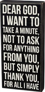 Primitives by Kathy Box Sign, 6-Inch by 12.5-Inch, Dear God - Picture 1 of 1