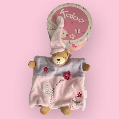 Kaloo LILIROSE DouDou PUPPET BEAR Lovey Security Blanket Baby Toy NEW - Image 1 of 3