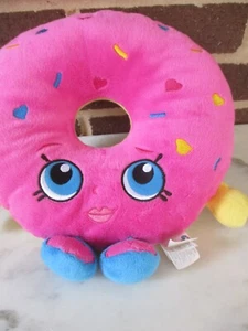 Muñeco de peluche Moose/Fiesta Shopkins D'Lish Donut rosa fresa 10" juguete C16873 - Imagen 1 de 5