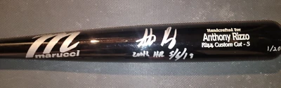 Bate modelo Marucci firmado por Anthony Rizzo Cubs y 200TH HR Insc - LE 1/20 envío gratuito Foto 1 de 4