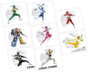 Power Rangers Clásico Mighty Morphin Niños Fiesta de Cumpleaños Favor Tatuajes Temporales - Imagen 1 de 1