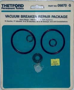 THETFORD VACUUM BREAKER REPAIR Kit for Aqua Magic RV toilets and more #09870 - Bild 1 von 3
