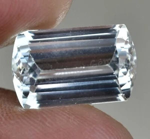11.50 Ct Natural White Colorless Goshenite Flawless Certified Gemstone - Picture 1 of 6